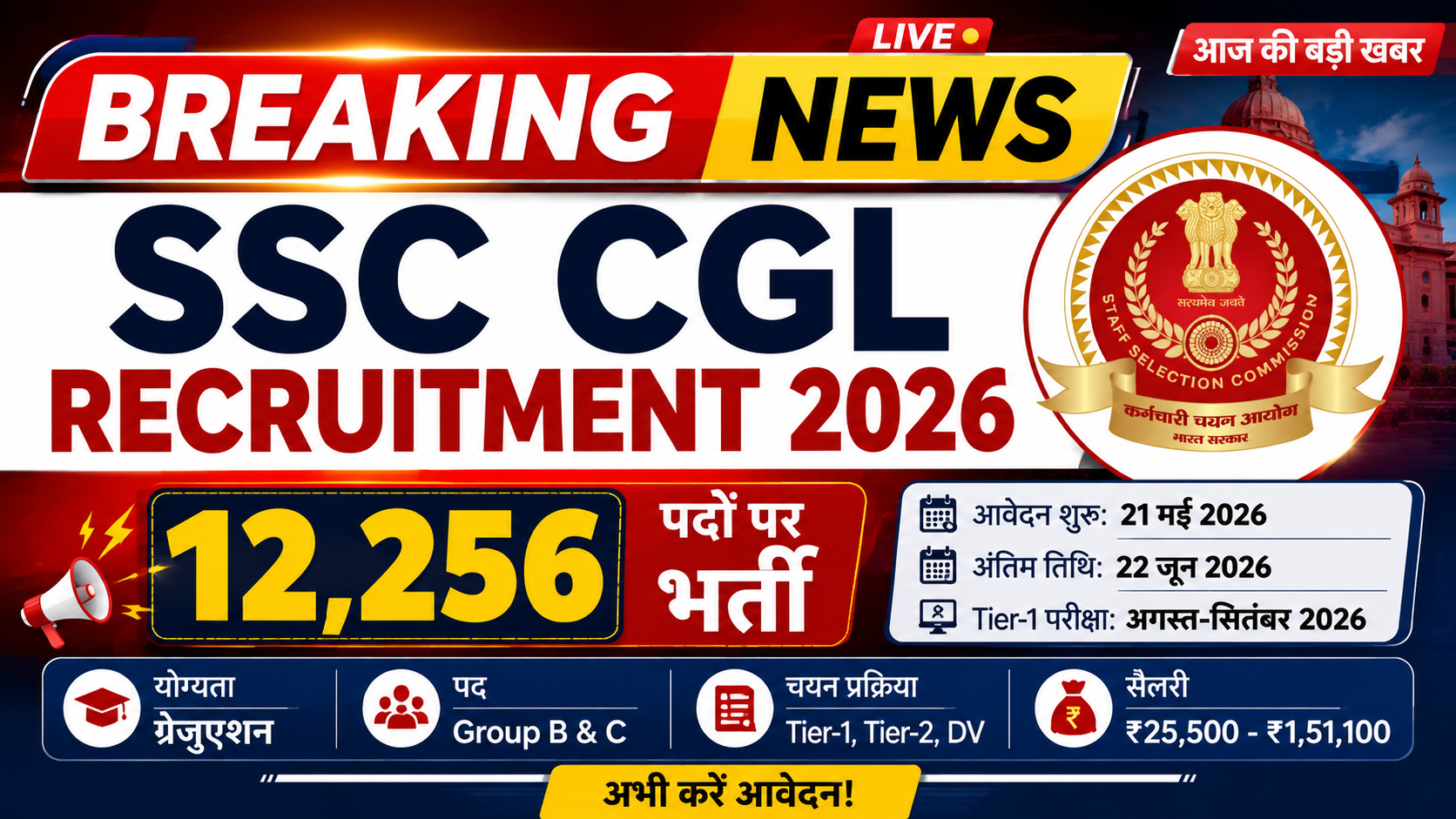 SSC CGL Recruitment 2026