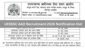UKSSSC Recruitment 2026