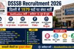 DSSSB Recruitment 2026