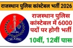 Rajasthan Police Constable Recruitment 2026