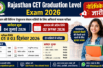 Rajasthan CET Graduation Level Notification 2026