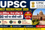 UPSC direct recruitment 2026