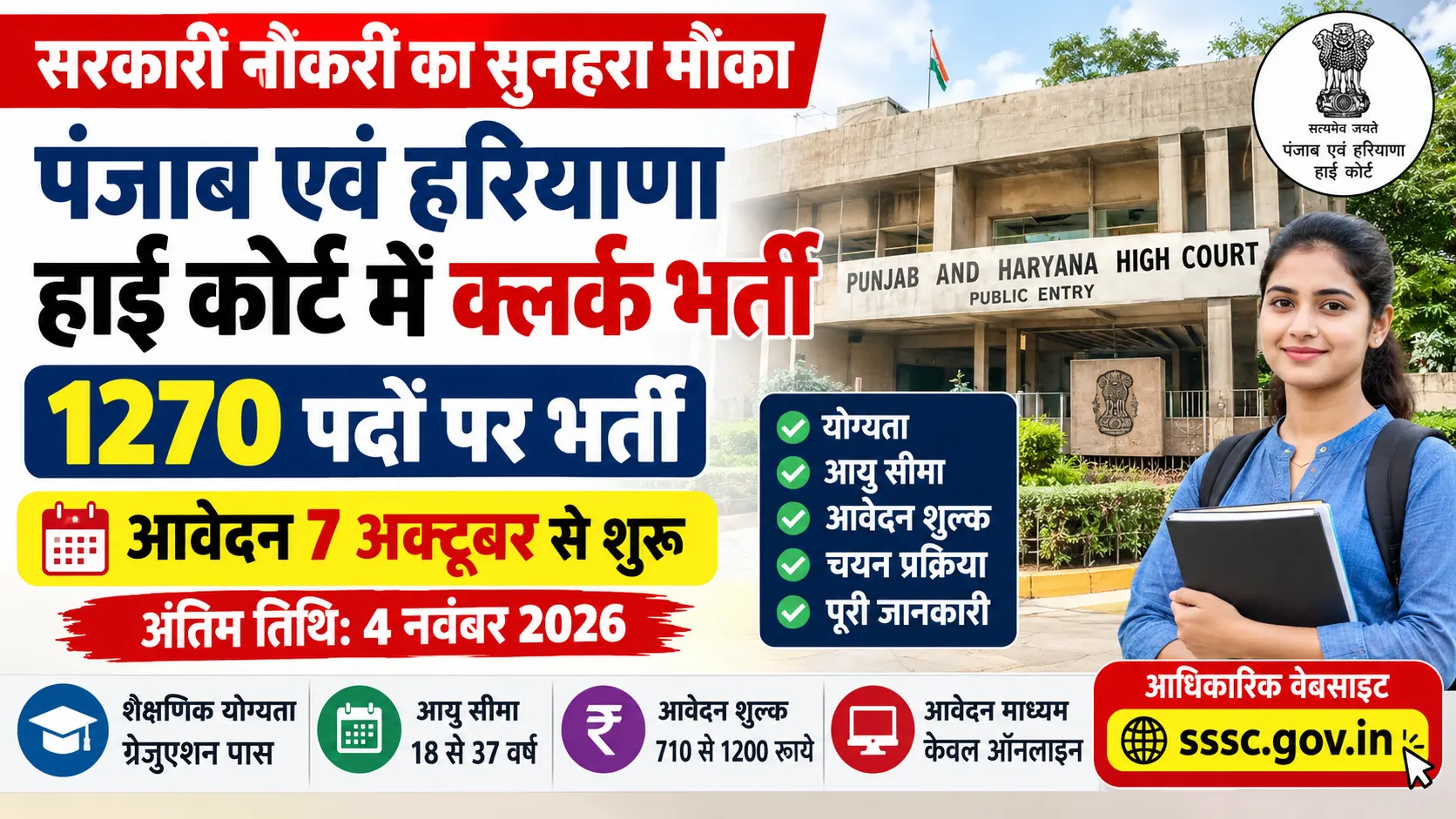 Punjab and Haryana High Court Recruitment 2026
